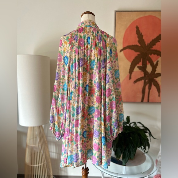 Spell Mossy High Neck Mini Dress Spring Garden - Picture 7 of 12